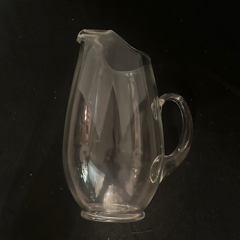 Elegant Clear Glass Pitcher